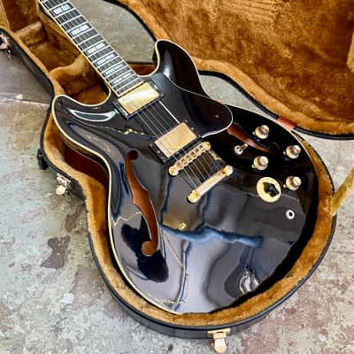 Yamaha SA-2000 Semi-Hollow c 1980 black beauty original vintage MIJ Japan varitone mono image 2