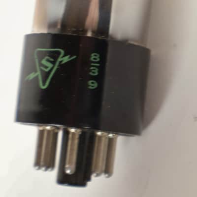 Matched Pair Sylvania USA 6X5GT 839 Power Amp Tubes image 3