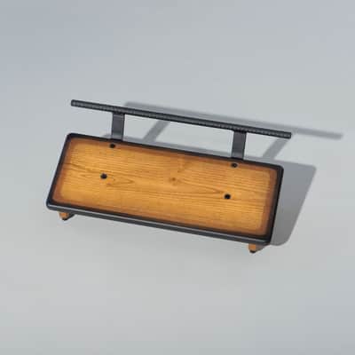 Packard Pedal Boards 18" Custom Wooden Pedal Board - Saddle Brown Tri-Color Burst image 1