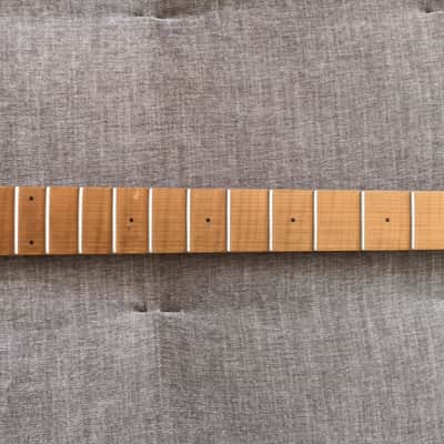 Custom baritone guitar neck - 30" - roasted flame maple image 2