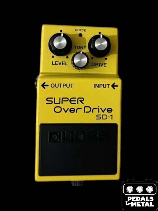 Boss SD-1 Super OverDrive (Silver Label) 1997 - Present - Yellow - X18546 image 1