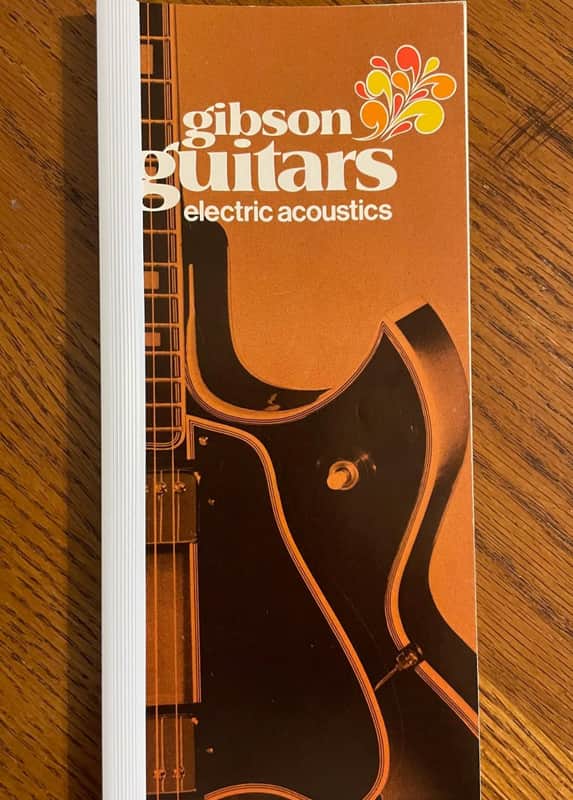 Vintage REPLICA 1970 Gibson Electric Acoustic Guitar 10 page Catalog - VERY RARE!