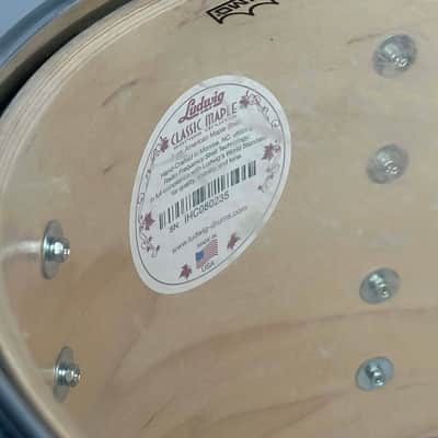 Ludwig 22/13/16" Classic Maple Fab Outfit - Black Oyster Pearl image 16