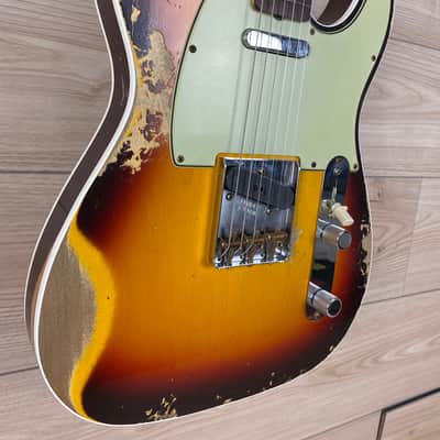 Fender Custom Shop 1960 Telecaster Custom Heavy Relic - Chocolate 3-Tone Sunburst image 6