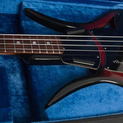 Ampeg  ASB-1 LEFT HANDED Electric Bass Guitar (1967), ser. #1121, original black hard shell case. image 14