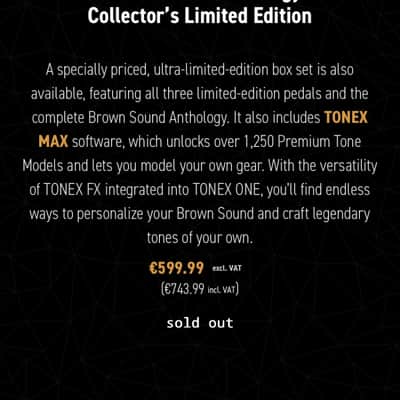 IK Multimedia Tonex Brown Sound Anthology Collector’s Limited Edition image 5