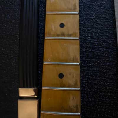 Fender Clive Brown Broadcaster Neck 1950 Blackguard Copy Fender Custom Shop Black Guard Heavy Relic Neck Vintage Masterbuilt Dale Wilson Nachocaster Quality 1951 1952 1953 1954 Danny Gatton Nacho Julian Lage Vibe Nitro Finish image 18