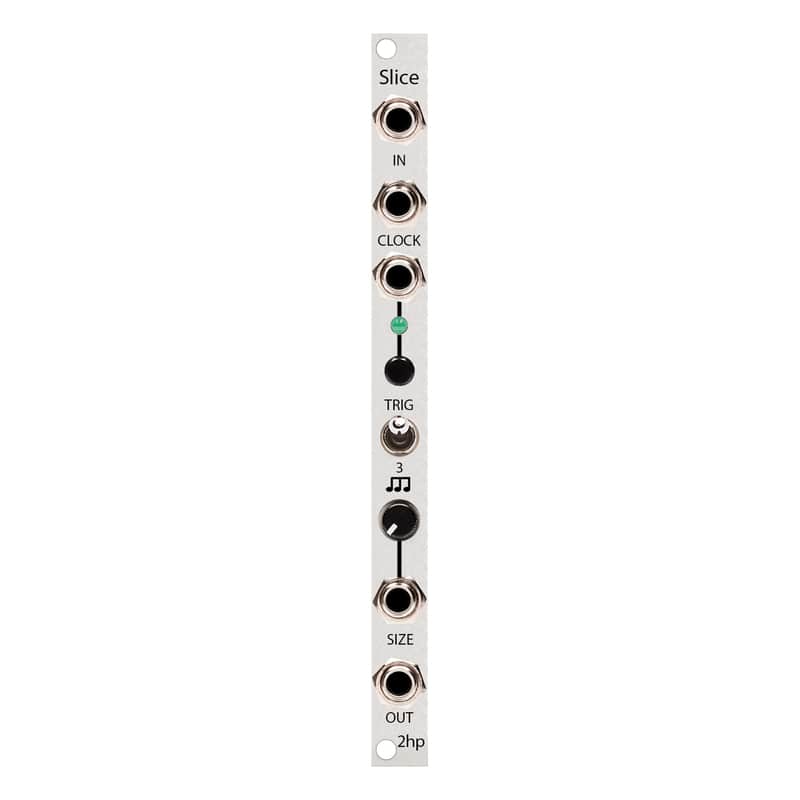 2hp Slice Eurorack Audio Slicing/Repeat Module (Silver) image 1