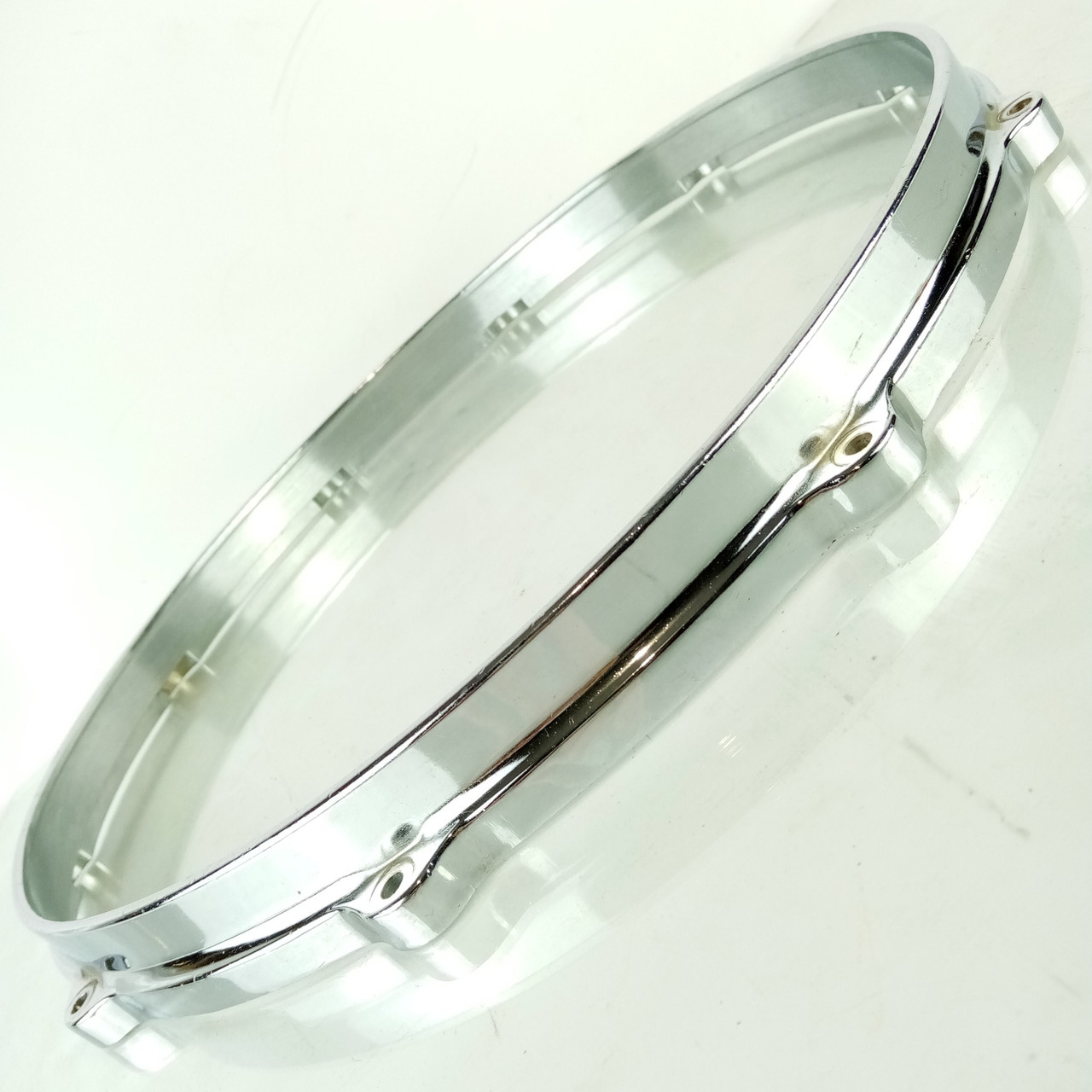 Gretsch 14"Die-Cast 10Lug Snare Drum Batter Rim/Hoop Vintage 70s Chrome 4165-6-7 — main photograph