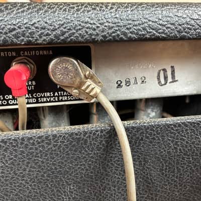 Fender Deluxe Reverb 1982 blackface factory hand wired  22-Watt 1x12" image 13