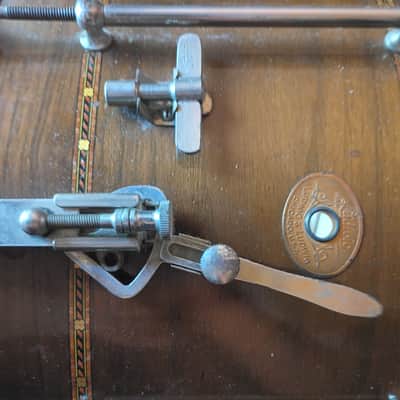 Ludwig&Ludwig field snare drum timepiece-sensitive strainer 10x16 1930s image 16