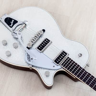 1995 Gretsch 6129T-57 Silver Jet ‘57 Vintage Reissue Silver Sparkle w/ Dynasonics, Bigsby, Melita & Case image 9