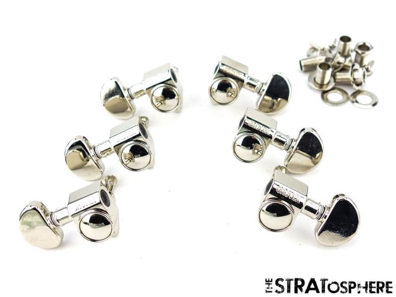 Gibson USA ES-335 Grover Rotomatic TUNERS Guitar  Tuning Pegs Nickel image 1