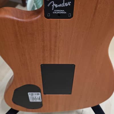 Fender American Acoustasonic Jazzmaster BRAND NEW Tungsten Green Mahogany Spruce Tim Shaw Shawbucker Humbucker Pickup Fishman Piezo System Semi-Hollow Body Acoustic-Electric Guitar image 15