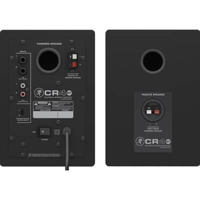 Mackie CR5BT Powered 5 Studio Monitors Black Bundle with On-Stage SMS6000-P Studio Monitor Stand, Auray IP-S Isolation Pad for Studio Monitor (2-Pack), Hosa Stereo 1/4" Male Phone TRS Cable 10 image 10