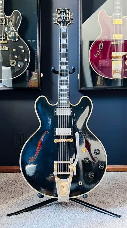 Gibson Custom Keith Richards 1960 ES-355 Collector’s Edition, Signed Label, Ebony, Exclusive
