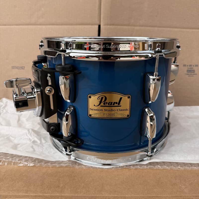 Pearl Session Studio Classic 10"x7" Rack Tom #113 Blue Made in Taiwan - Brand New image 1