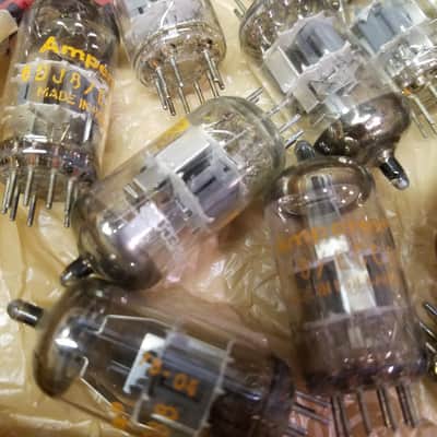 Amperex ONE (1) 6DJ8 AT1000 TESTED Vacuum Tube Heerlen A-frame Orange Globe T5 ECC88 dual triode 1965-1973 image 3