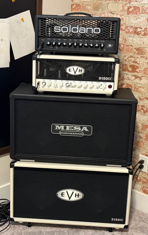 EVH 5150 III 60-Watt 2x12" Speaker Cabinet - Ivory image 1