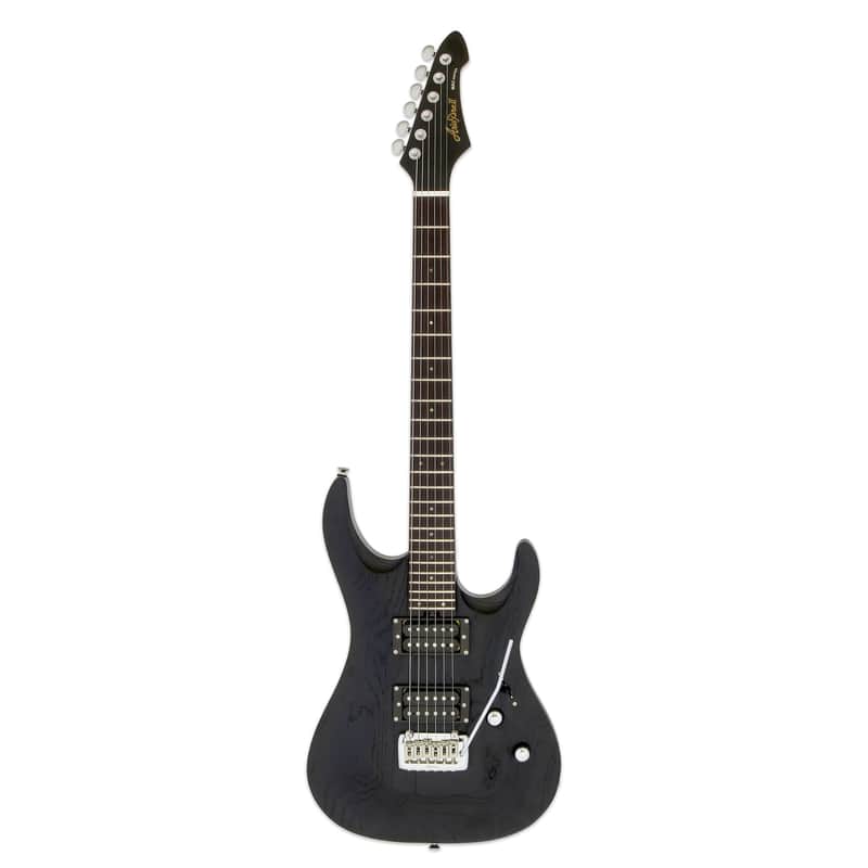 Aria Pro II Electric Guitar Mac Dlx Stained Black image 1