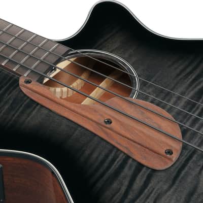 Ibanez AEGB25ETKH Acoustic Electric Bass - Transparent Black Sunburst High Gloss (AEGB25ETKH) image 10