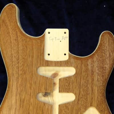 Mahogany Top / Aged Pine Strat body - Standard - 3lbs 2oz #3689 USA IMPORT CHARGES INCLUDED image 3