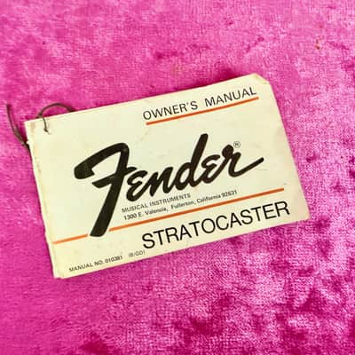 1970's Fender Stratocaster Owners Manual Hang Tag & Tremolo Springs Envelope Vintage Circa 1972-1977 image 4
