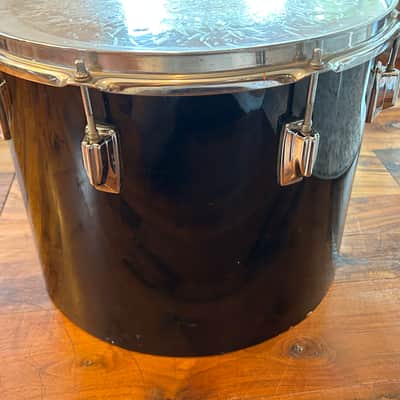 Vintage 1980s Tama Imperialstar 11 x 15 Drum Concert Tom OG Jet Black Wrap image 5