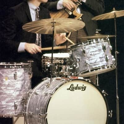Ludwig, Charlie Watts Played, Super Classic 1968 - Sky Blue Pearl, 22,13,16 image 3