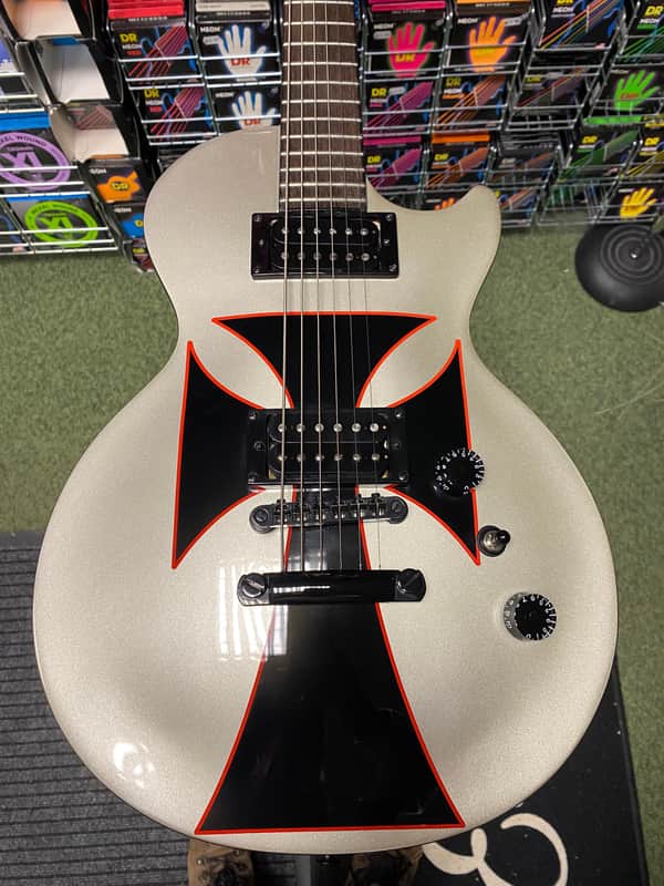 Epiphone Standard ENLB Les Paul Baritone guitar Iron Cross | Reverb