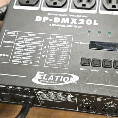 Elation DP-DMX20L 4-Channel DMX Dimmer/Switch Pack CG014AG image 2