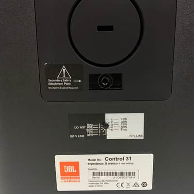 JBL Control-31 2Way High Output Indoor/Outdoor Monitor Spkr #030245 (One) image 9