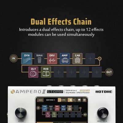 Hotone MP-300 Ampero II Stomp Amp Modeler / Effects Processor  (Price includes the import duty to US buyer) image 4
