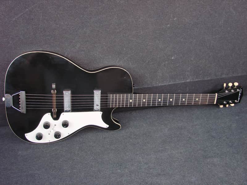 Vintage 1963 Silvertone Model 1420 Stratotone Electric Guitar | Reverb