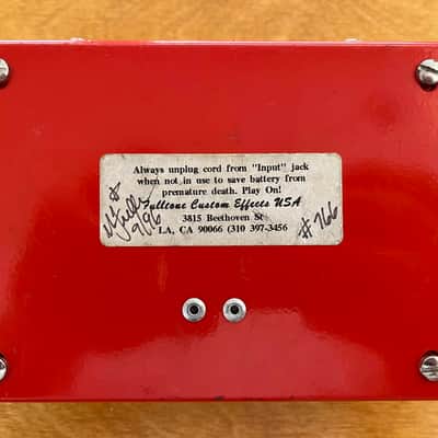 Fulltone Full-Drive 2 1990s - Orange - Signed by Michael Fuller 09/96 #766 image 2