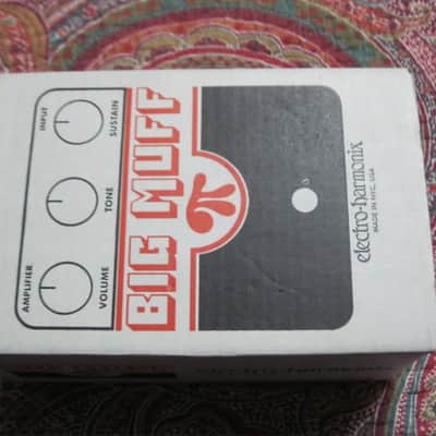 lightly handled - mostly very clean Electro Harmonix EMPTY CARDBOARD BOX and printout copy of Owner's Instructions ONLY for USA Big Muff Reissue (NO Pedal, NO original paperwork) image 4