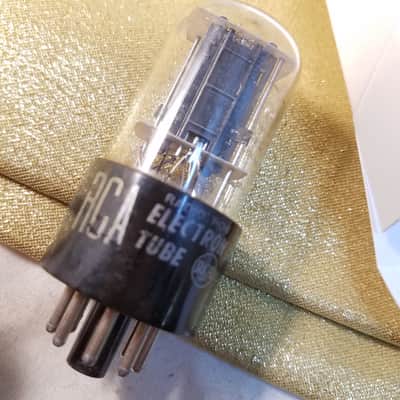 RCA Matched Pair (2) 6SN7GTB tNOS AT1000 TESTED Vacuum Tubes T9 rare separate support rods dual triode 1959 image 2