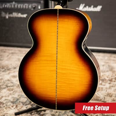 Epiphone J-200 Acoustic/Electric Guitar - Aged Vintage Sunburst Gloss - Used image 2