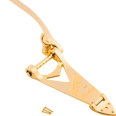 Gretsch Bigsby B6 Tailpiece, String-Thru Guitar Tremolo, Gold, 770-8012-100