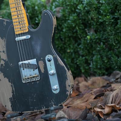 Fender Custom Shop Masterbuilt Austin Macnutt '52 Telecaster - Heavy Relic - Black image 3