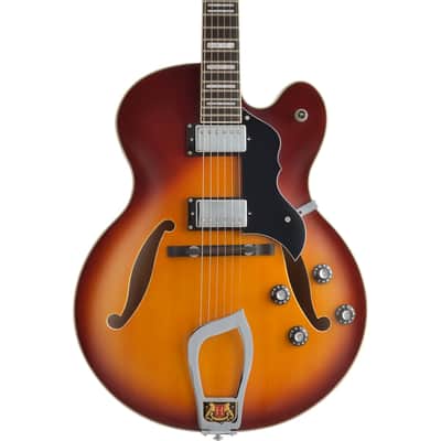 Hagstrom HJ800 Hollow Body Jazz Electric Guitar - Vintage Sunburst image 1