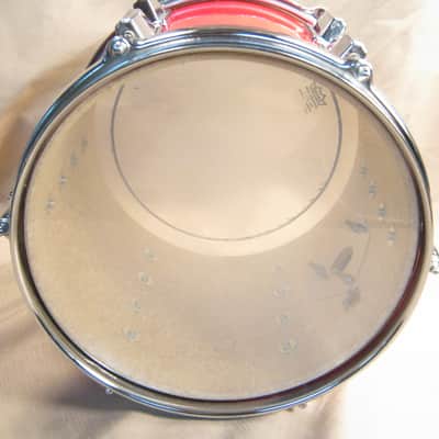 Pearl Export 10 Inch Across by 8 Inch Deep Tom Drum Red 80's 90's Lot 71-02 image 6