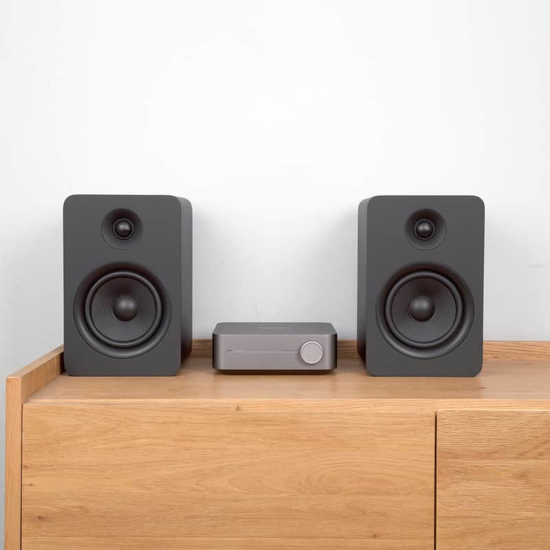 WiiM: Amp / Kanto YU / Streaming Amplifer + Speaker Package Amp Package / Black Speakers