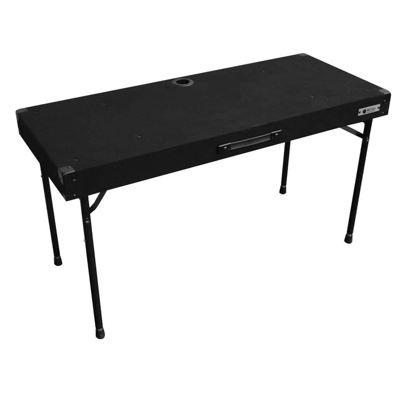Odyssey CTBC2048 Carpeted Portable Pro DJ Work Table w Adjustable Folding Legs - Open Box Mint image 1