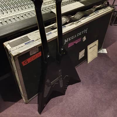 Dave Mustaine's  Personal Dean Double Neck Flying King V VMNT Megadeth Tour Guitar Signed by him KV1 image 18