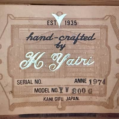 K. Yairi YW 800G 1974 - stunning Brazilian Rosewood example quite impressive & user friendly. image 13