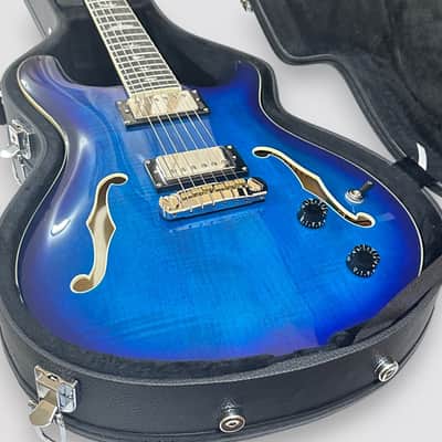 Paul Reed Smith PRS SE Hollowbody II Electric Guitar w/ Case - Faded Blue Burst image 10