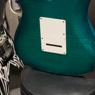 Austin Strat style Blue-Green image 4