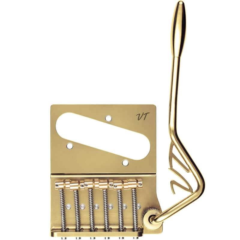 Vega-Trem VT2ND TeleTrem Modern Gold No-Drill Tremolo for Telecaster-Style Guitars image 1