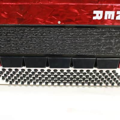 Hohner Student 120 Accordion in Red Pearloid w/ Case image 14
